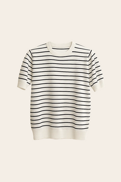 Blusa tricô listrada