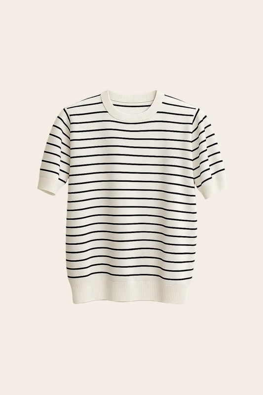 Blusa tricô listrada