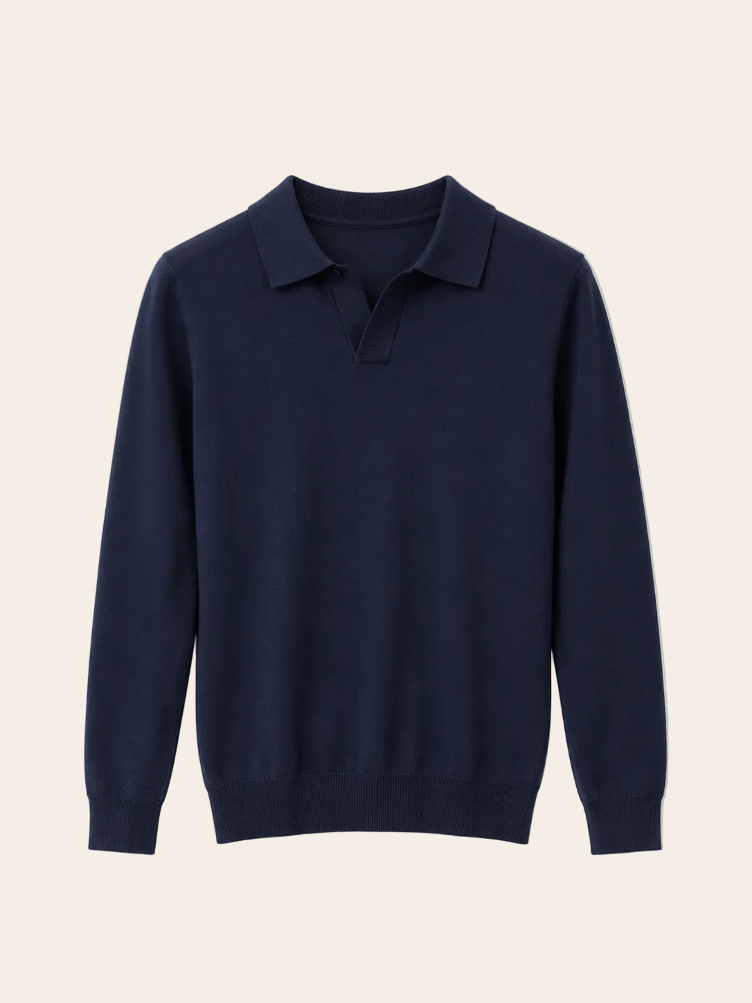 Polo manga longa tricô toque Cashmere