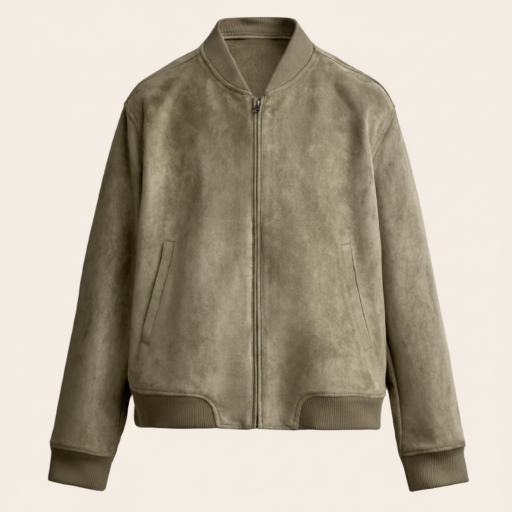 JAQUETA BOMBER EFEITO SUEDE