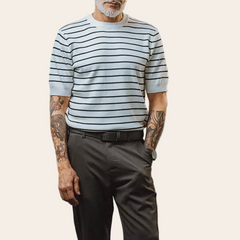 Blusa tricô listrada