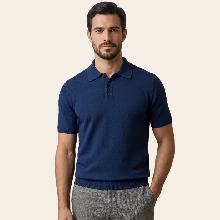 Polo Tricô toque de cashmere