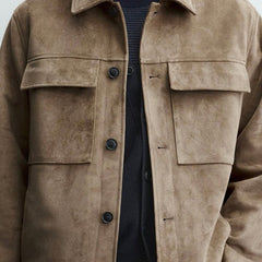 Jaqueta Efeito Suede Premium