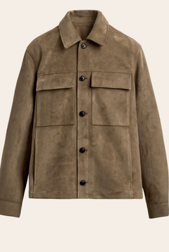 Jaqueta Efeito Suede Premium